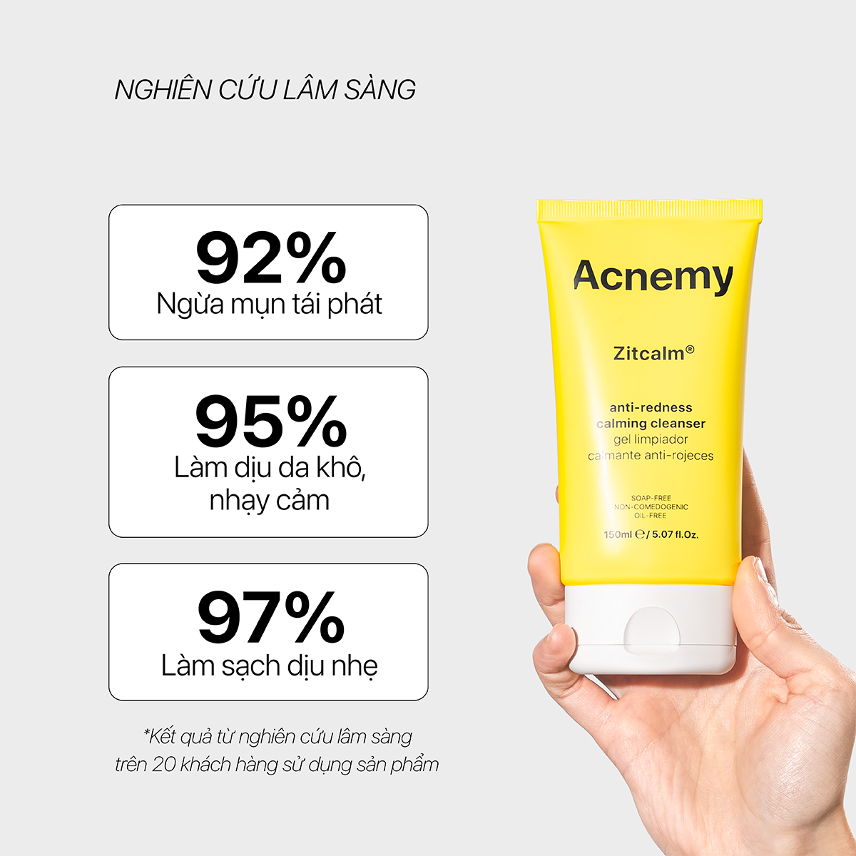 ZITCALM® ANTI REDNESS CALMING CLEANSER - Ảnh 4