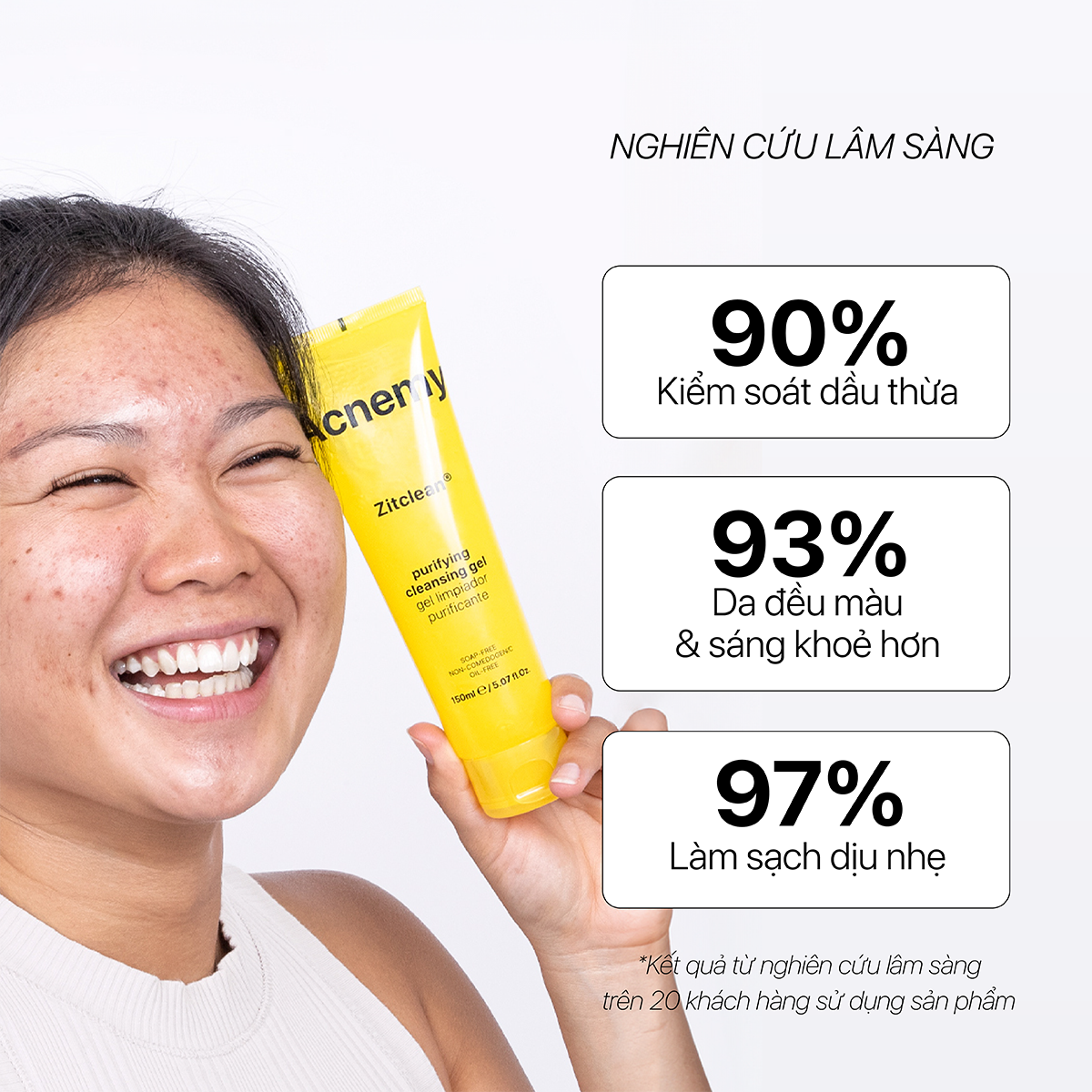 ZITCLEAN® PURIFYING CLEANSING GEL (Mini Size) 60ml - Ảnh 8