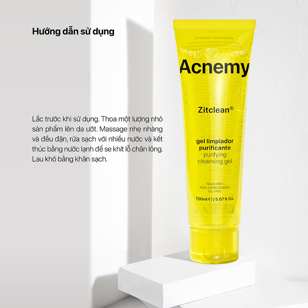 ZITCLEAN® PURIFYING CLEANSING GEL (Mini Size) 60ml - Ảnh 4