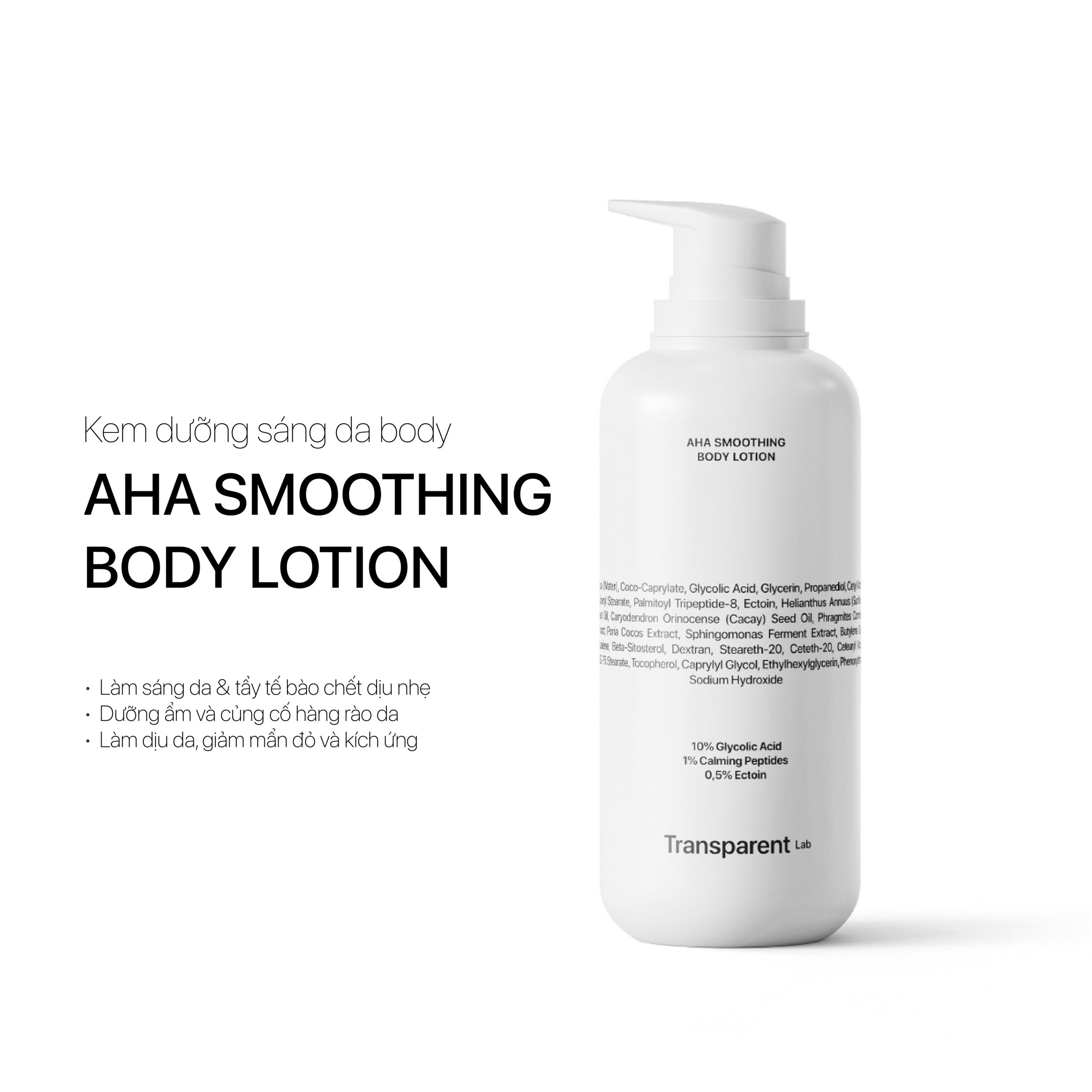 TRANSPARENT LAB AHA SMOOTHING BODY LOTION