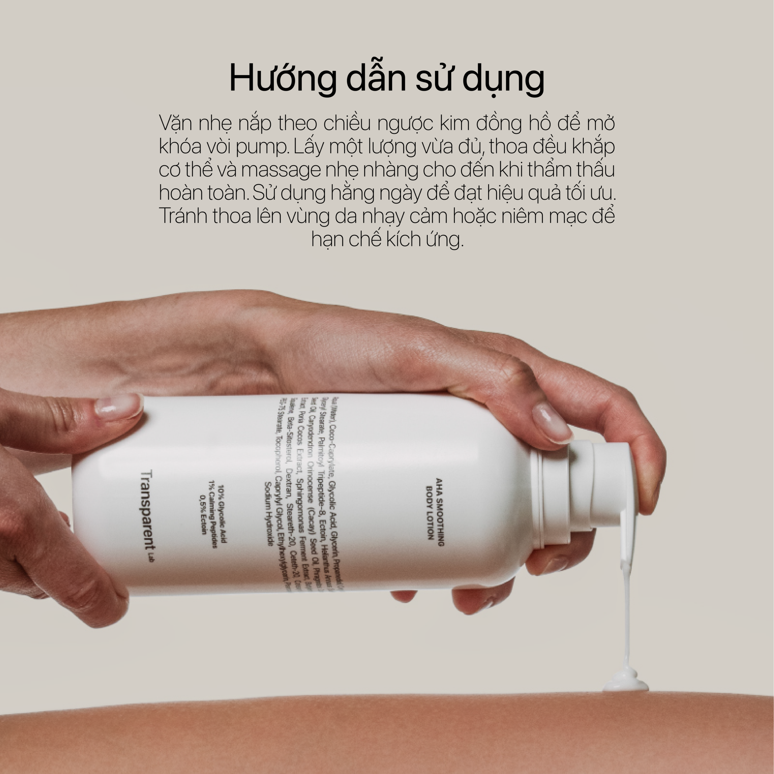 TRANSPARENT LAB AHA SMOOTHING BODY LOTION - Ảnh 8